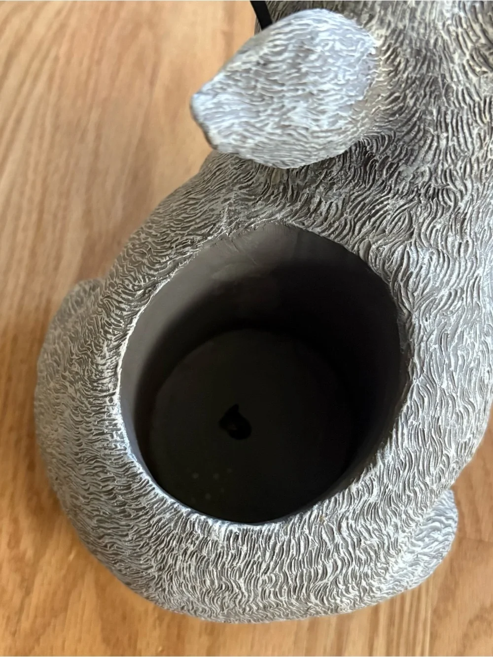Whimsical Gray Pig Planter with Black Glasses Accent Roman’s Pudgy Pals